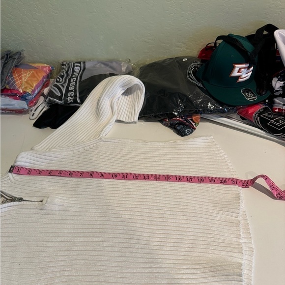 Ribbed Knit Quarter Zip Pullover Sweater Mock Neck Long Sleeve Top - Picture 10 of 10